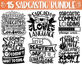 Sarcastic Svg Bundle | Funny Svg | Svg files for cricut