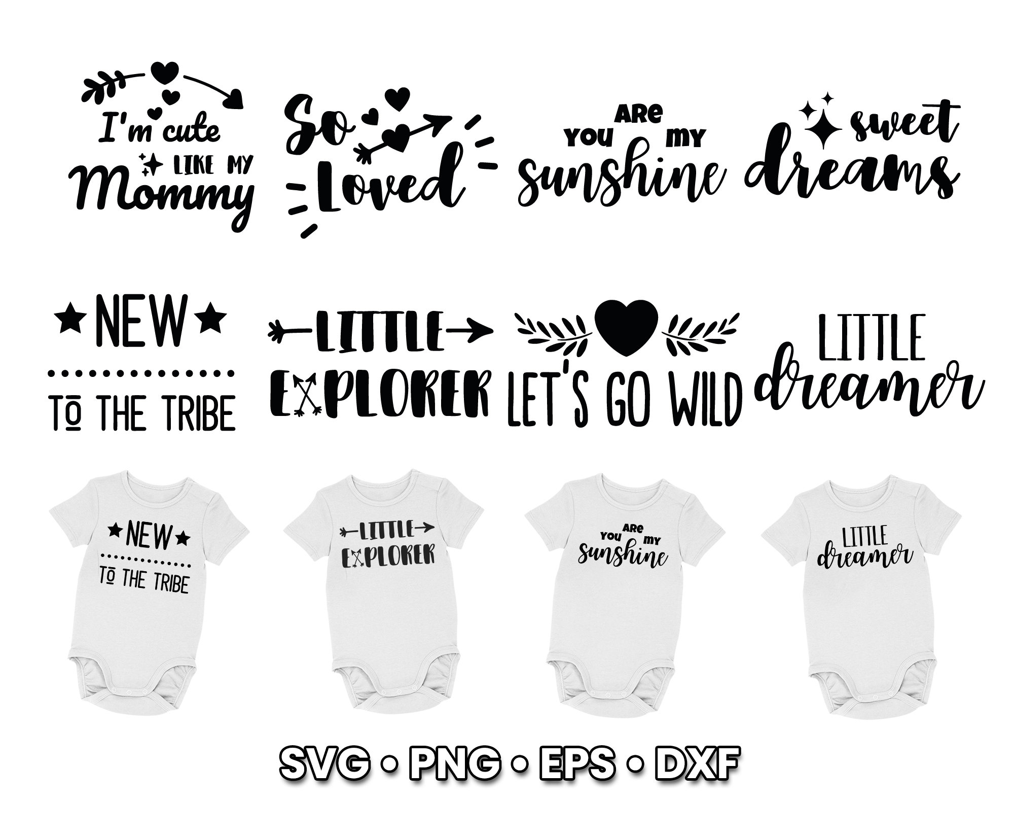 Baby SVG Bundle Onesie svg 1OO Baby onesie svg | Etsy