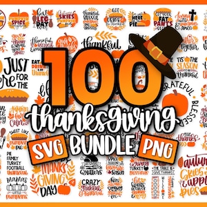 Thanksgiving Svg Bundle | Fall Svg | Thankful Svg