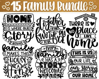 Family Svg Bundle | Family Sign Svg | Files For Cricut