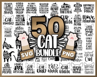 Cat Svg Bundle | Cat Mom Svg | Cat sayings svg | Cat Lover svg
