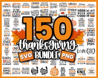 Thanksgiving svg Bundle | Fall svg | Autumn svg | 150 Designs