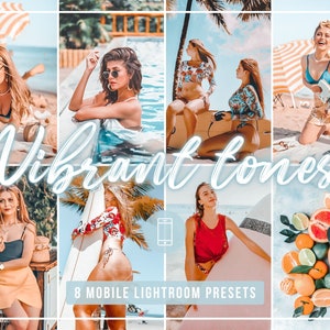 8 VIBRANT TONES presets | Colorful presets | Colour pop presets