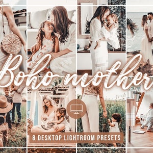 8 Mobile Lightroom Presets, Boho presets, Mobile Presets, Instagram Filters, Bright Light Airy presets | Outdoor presets for Lightroom
