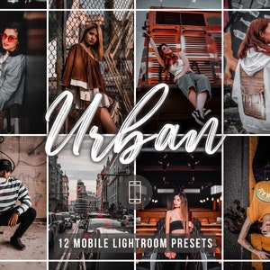 12 URBAN MOBILE lightroom presets | City presets | Dark and moody presets