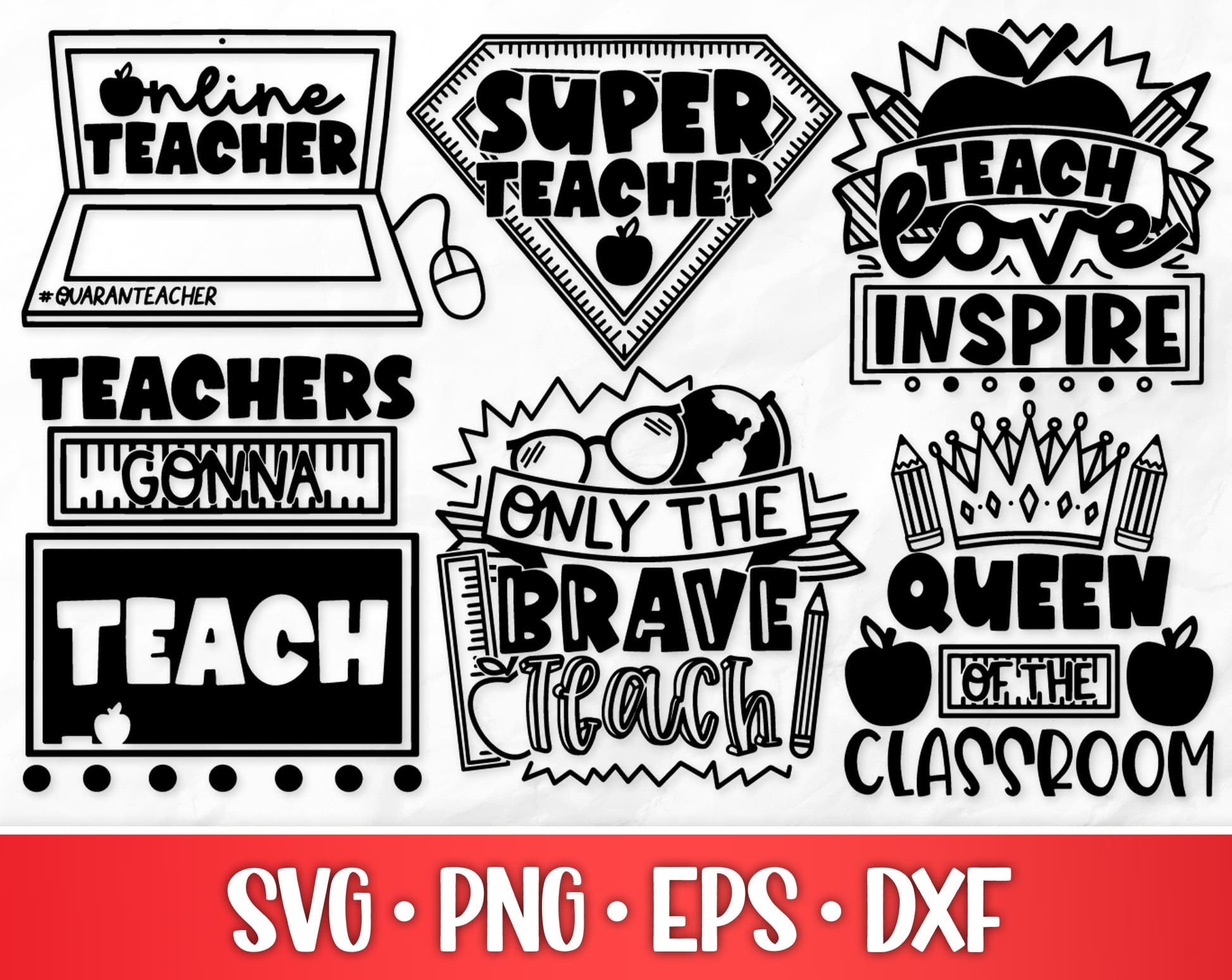 Teacher Svg Bundle | School Svg | Teaching Svg - Etsy