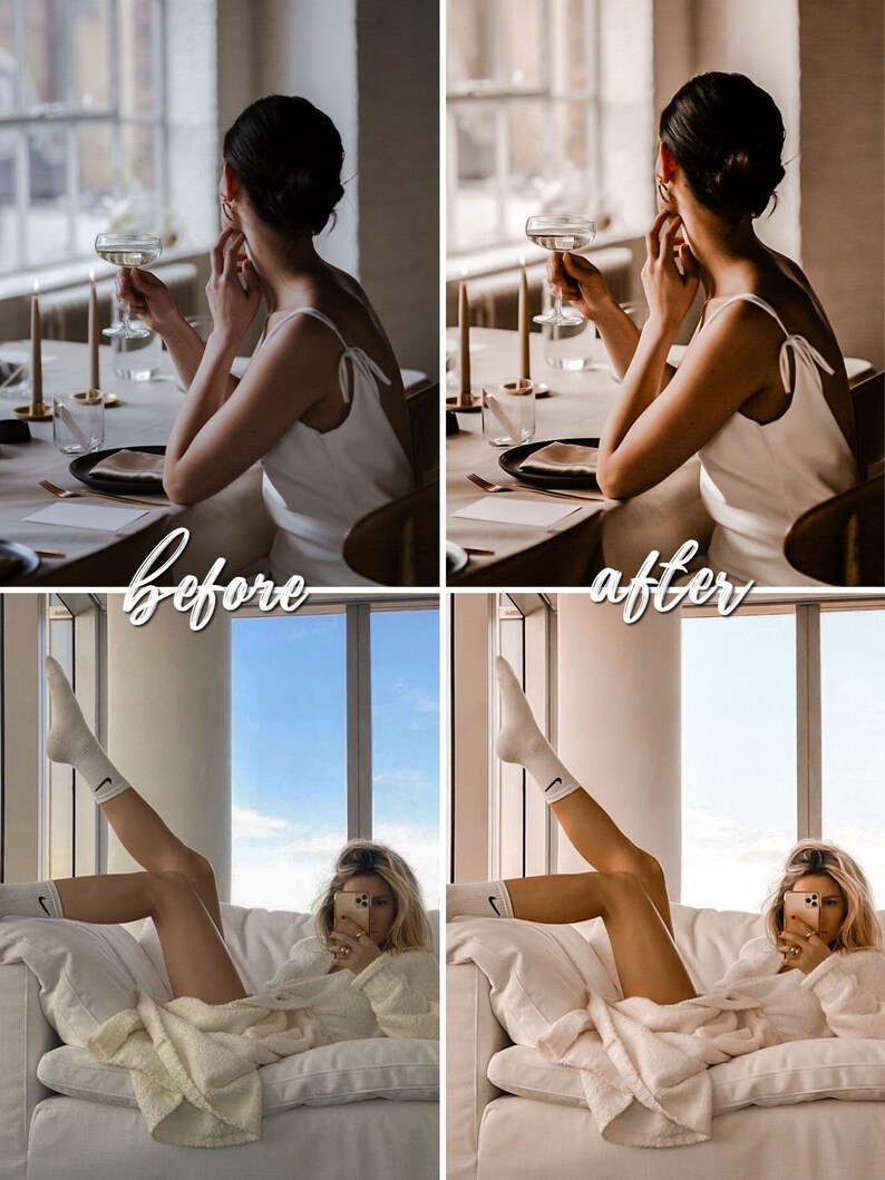 8 Vintage Luxury Lightroom Mobile Presets | Brown preset | Orange preset | Gold Presets | Instagram Blogger presets image 7