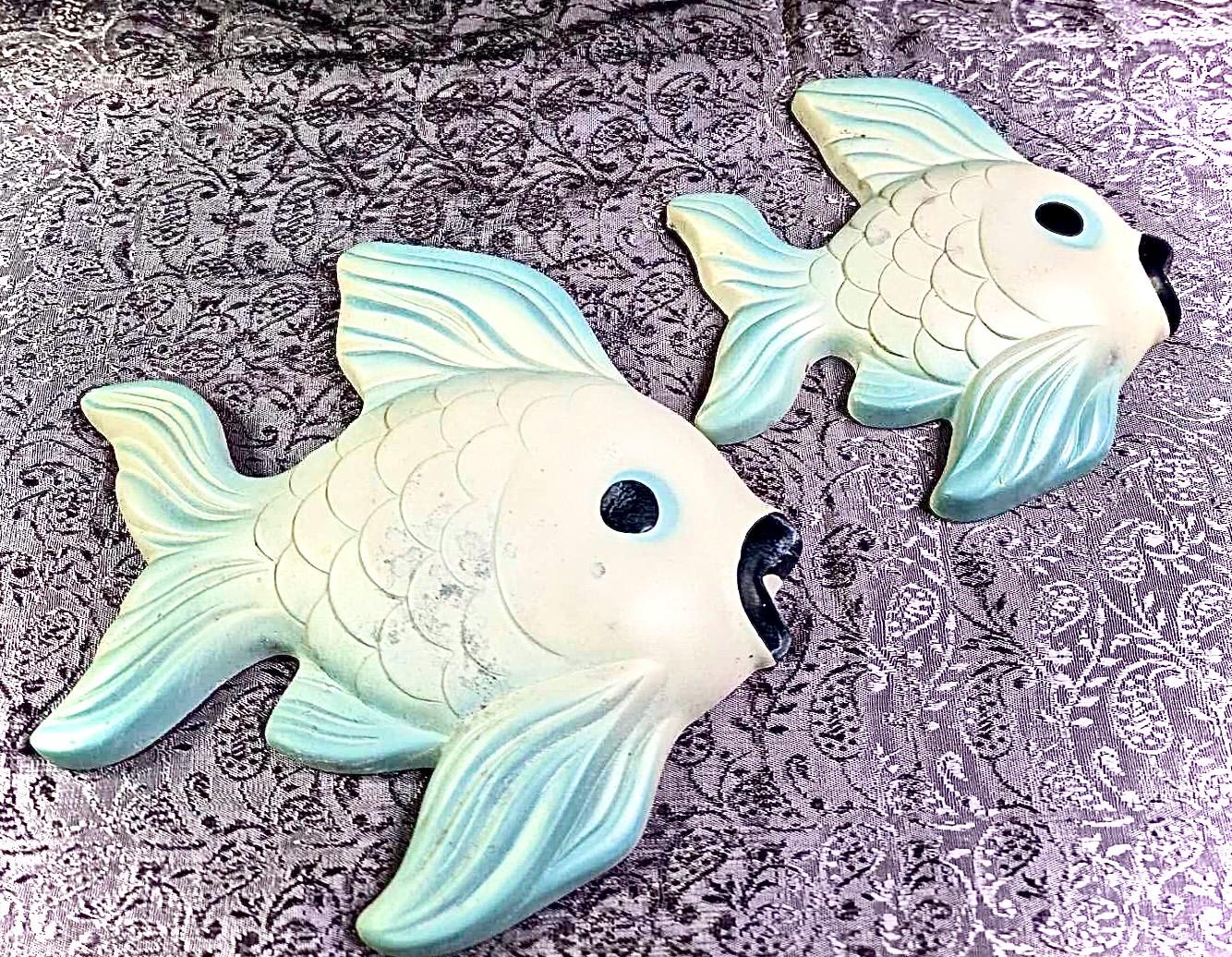 50's 60's ビンテージ フィッシュ 壁掛 ペア 魚 オリエンタル 50´s 60´s ビンテージ フィッシュ 壁掛 ペア 魚 オリエンタル