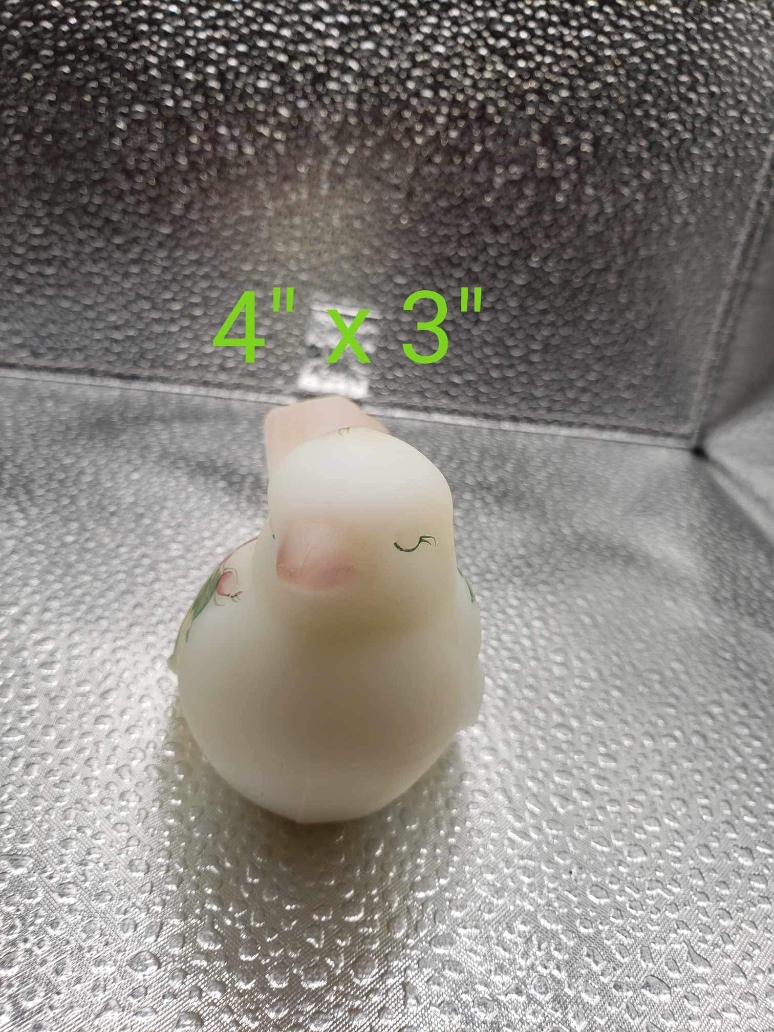 Vintage Fenton Milky White Glass Bird 95th Anniversary