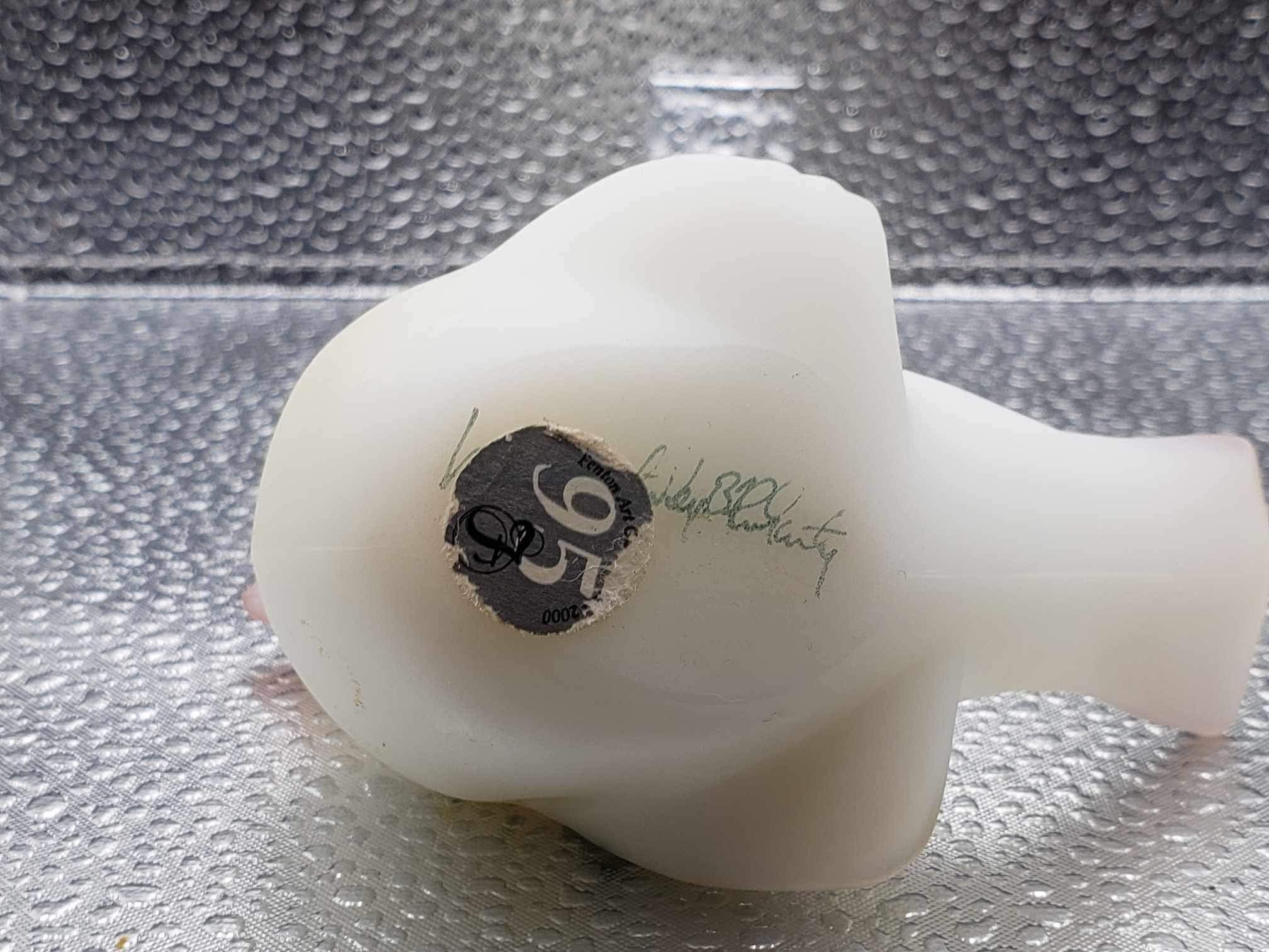 Vintage Fenton Milky White Glass Bird 95th Anniversary