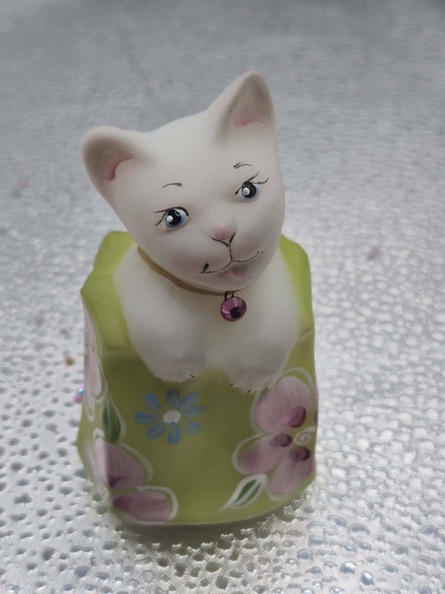 Fenton Green Cat - Etsy