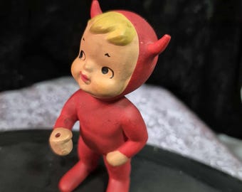 Vintage Porcelain Little Devil Figurines, 2
