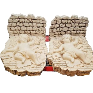 Vintage Cherub Shelves - Unique Shelf Set, Elegant Victorian Style Angel Decor