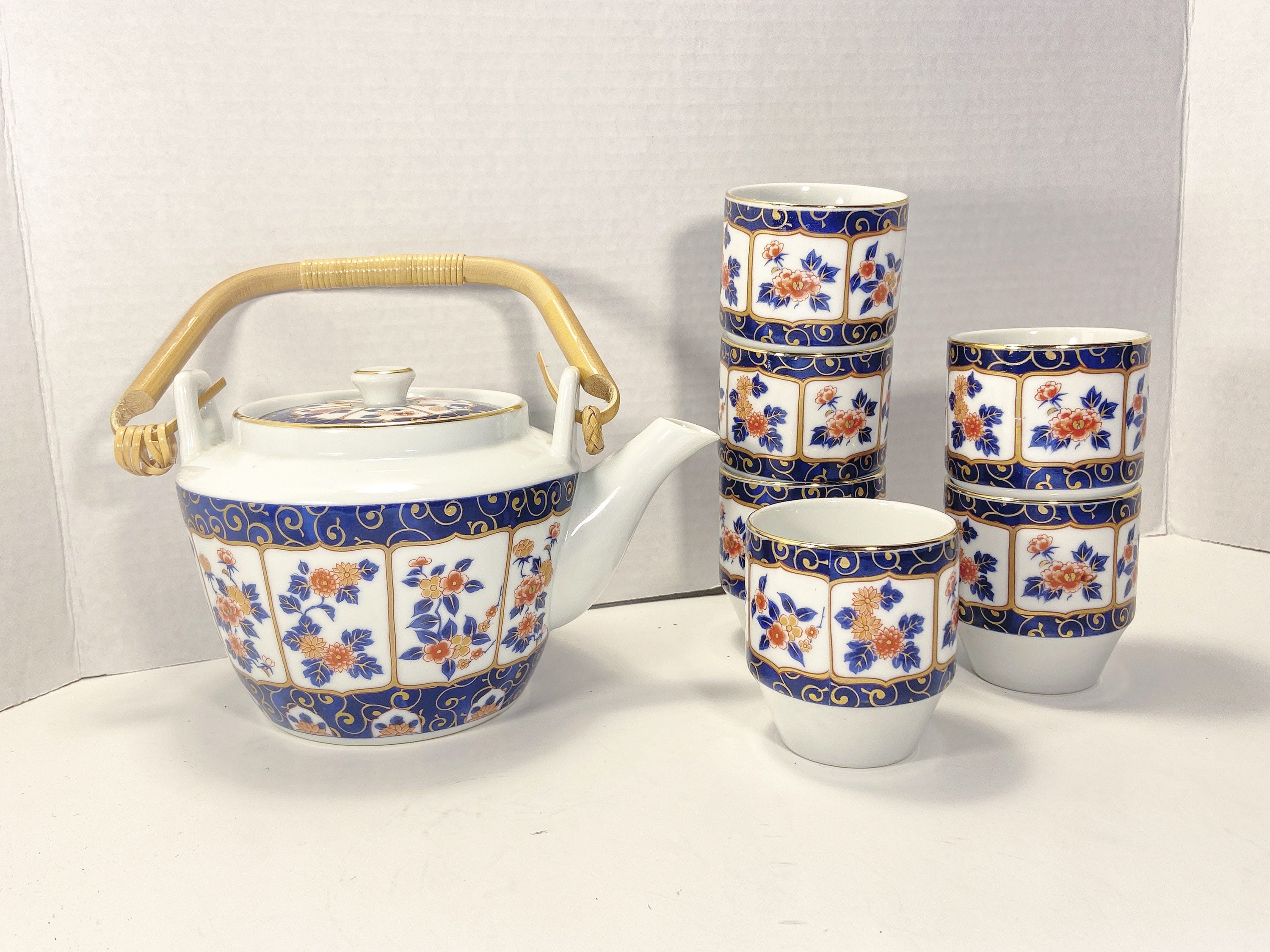 Orange and Blue China Japan - Etsy