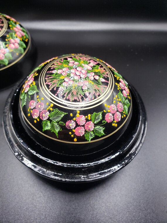 Intriguing Nesting Decorative Round Boxes From Th… - image 8