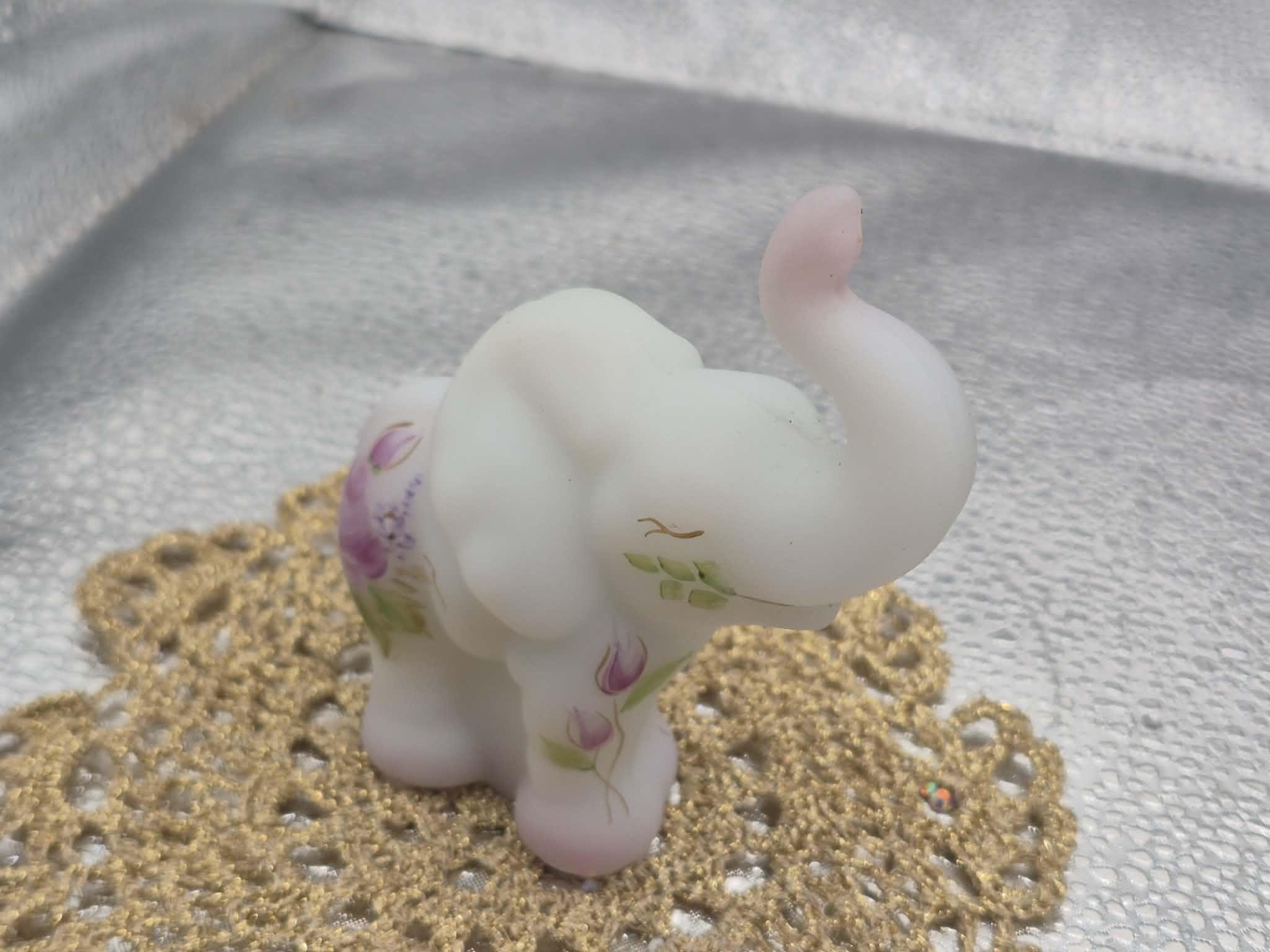 Fenton Glass Elephants - Etsy