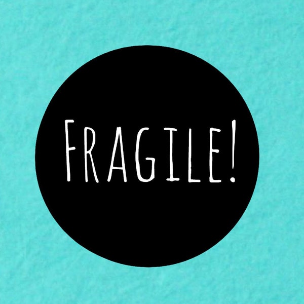 Fragile! Stickers, Fragile! Label, Mailing Sticker, Business Sticker, Envelope Seals, Small Business Stickers, Customizable Colors