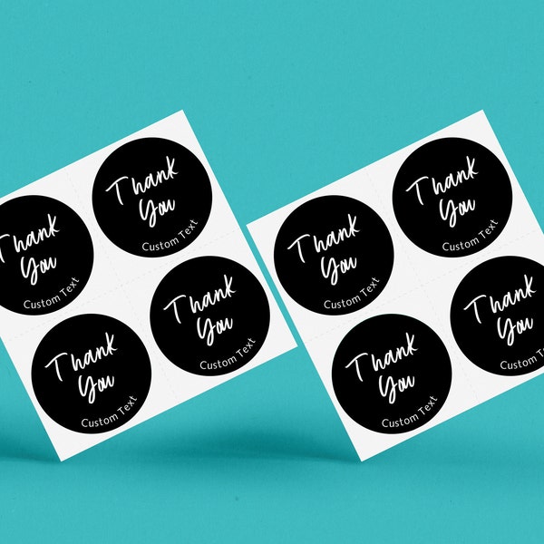 Thank you Stickers, Custom, Thank You Label, Mailing Sticker, Business Sticker, Envelope Seals, Small Business Stickers, Customizable Colors