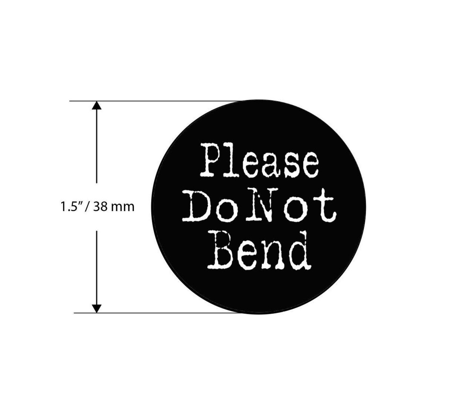 Please Do Not Bend Stickers Please Do Not Bend Label Mailing Etsy