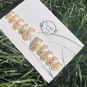 Floral Nails Design | Press On Nails | Fake Nails | Glue On Nails