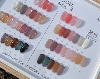 Solid Jelly Color Nails | CHOOSE Your Color | Gloss or Matte | Press On Nails | Fake Nails | Glue On Nails