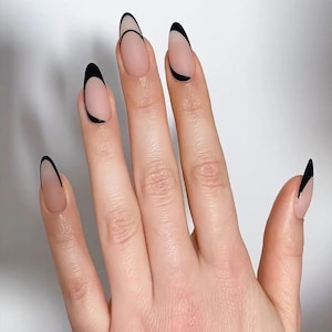 Matte Black Nails | Fake Nails | Glue On Nails | Press On Nails