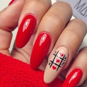 Valentines Nails | Fake Nails | Press On Nails | Glue On Nails