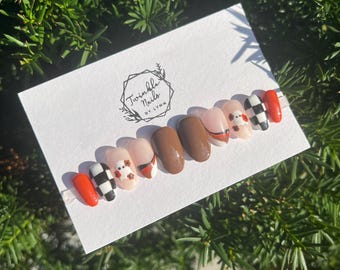 Fall nails| Halloween Nails Design | Ghost Nails | Press On Nails | Fake Nails | Glue On Nails