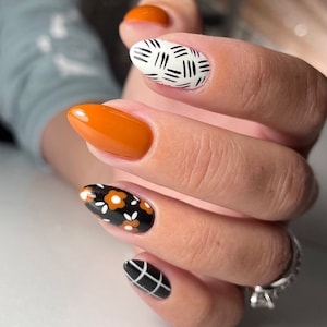 Fall Nails| Floral Nails | Fake Nails | Press On Nails | Glue On Nails