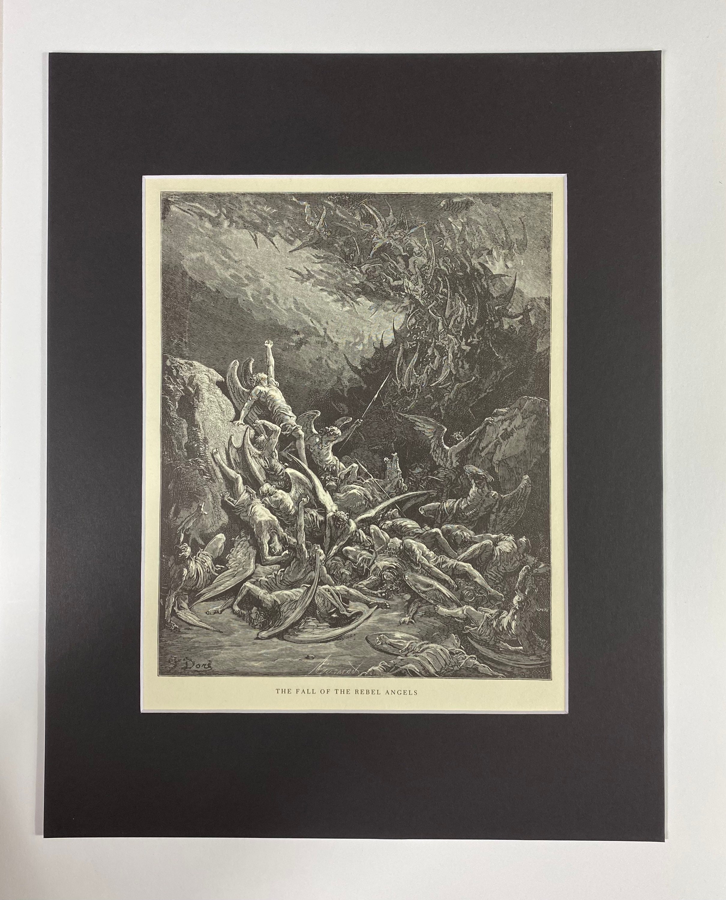 The Fall of The Rebel Angels by Gustave Dore etching book Etsy The Fall of The Rebel Angels by Gustave Dore etching book Etsy