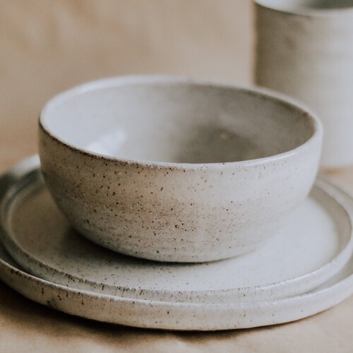 Ceramic Dinnerware Set Unique Pottery Handmade Pottery Set Etsy