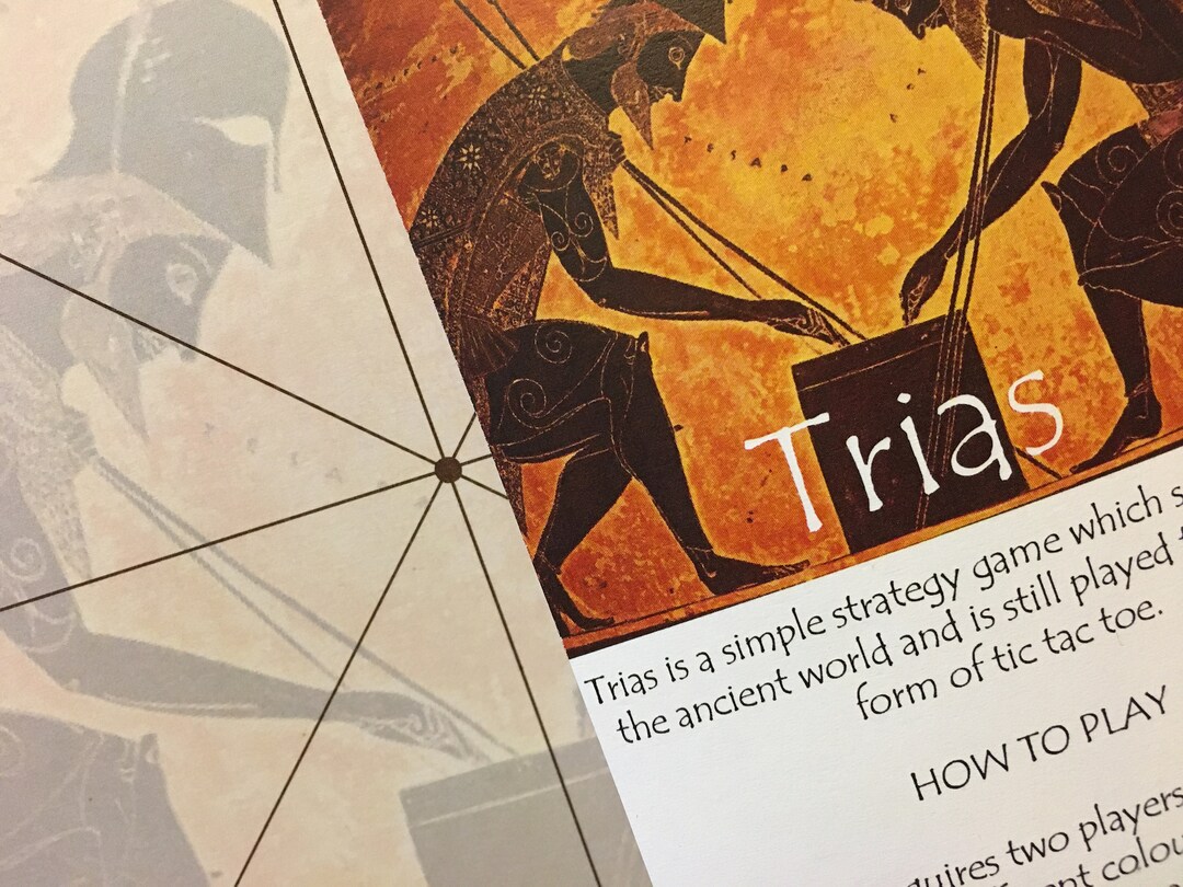 TRIAS Ancient Greek Board Game Printable Etsy