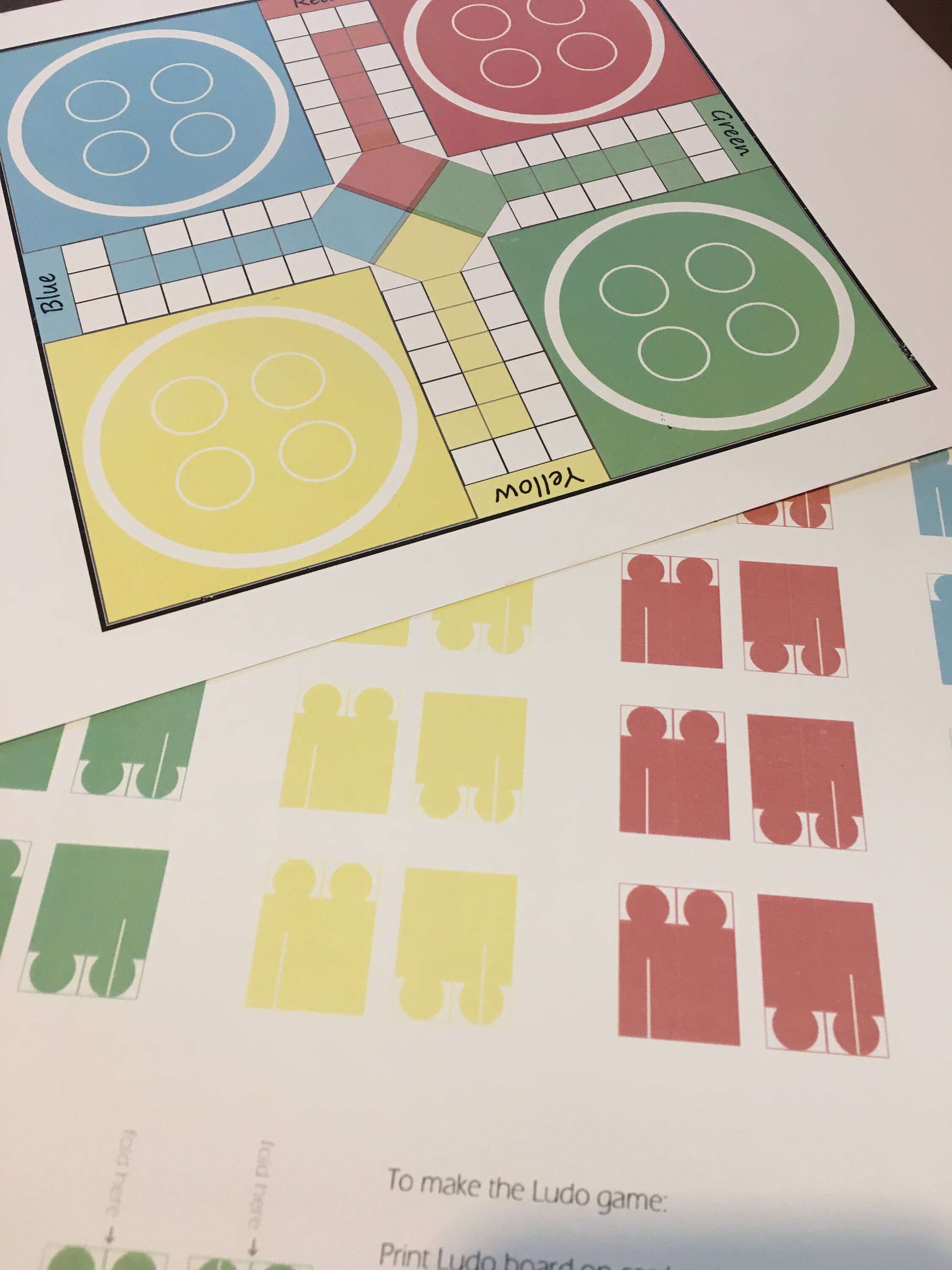 Ludo Game Printable - Etsy