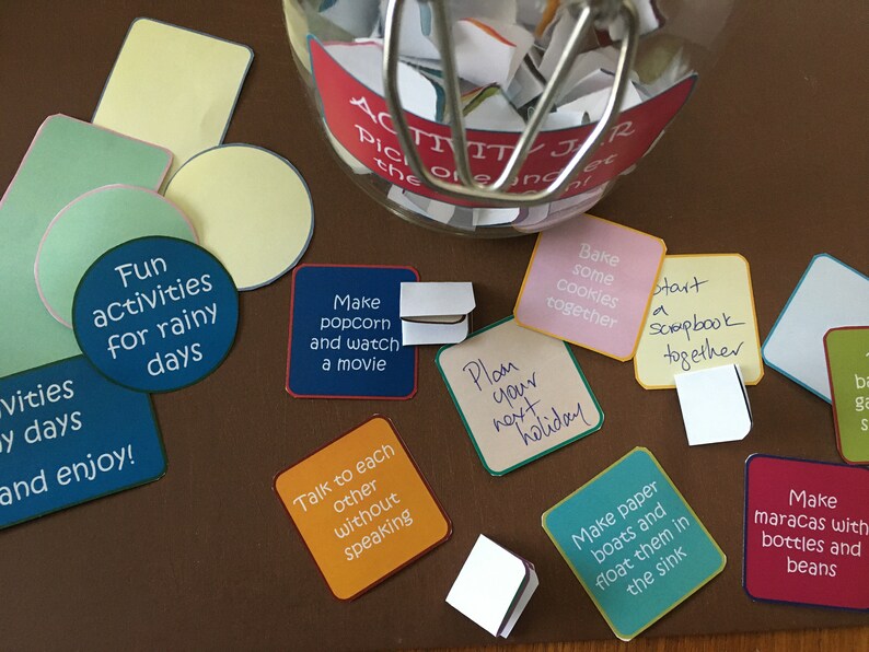 Activity Jar Printable Fun for Kids Etsy