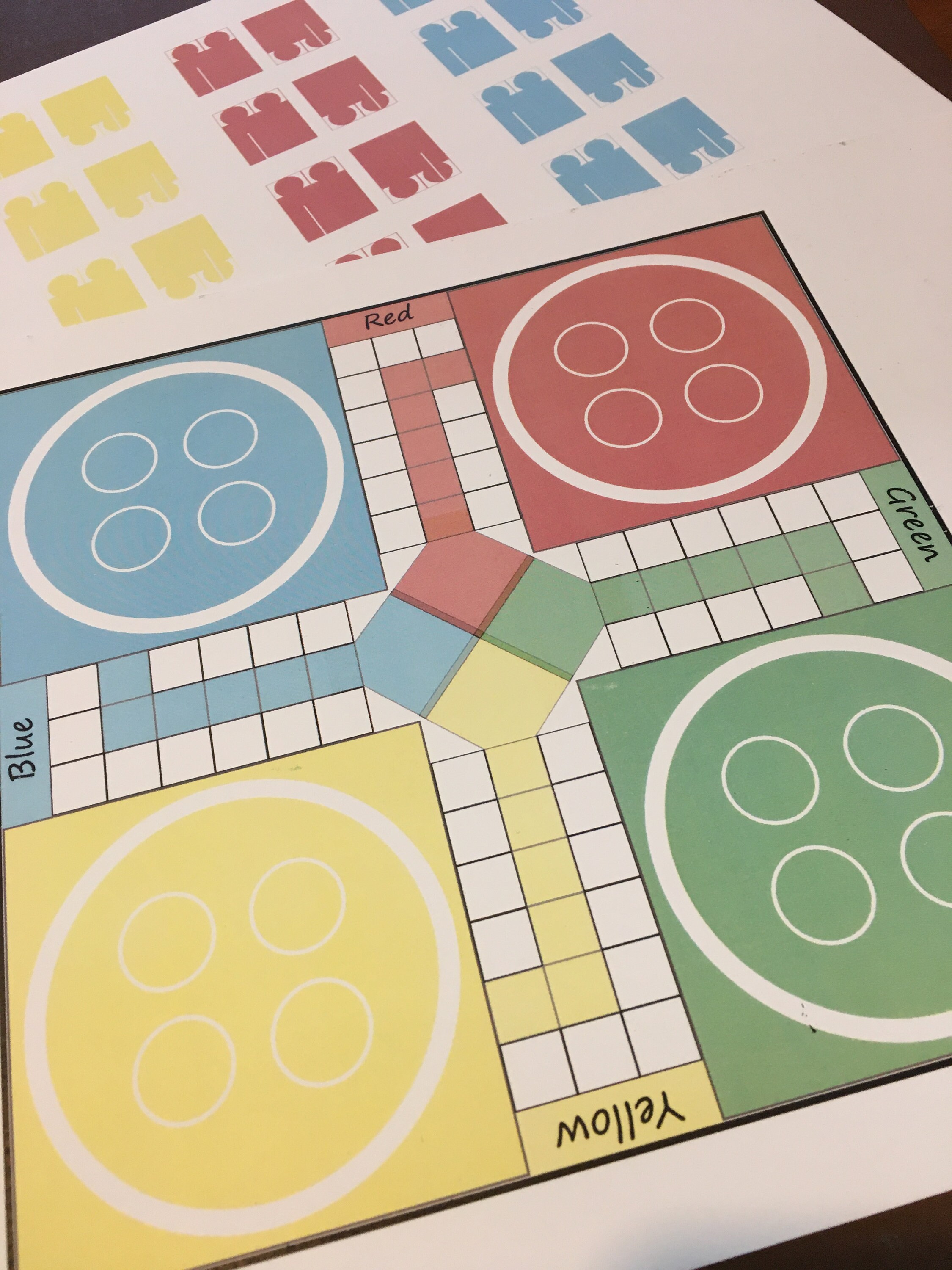 Ludo Game Printable - Etsy