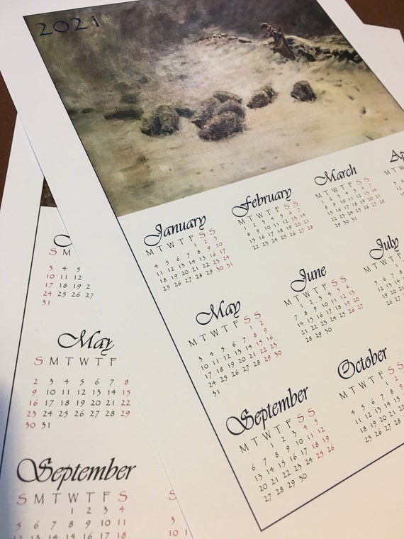 Printable Calendar 21 Snowstorm S S And M S Etsy Printable Calendar 21 Snowstorm S S And M S Etsy