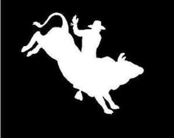 Bull Riding Rodeo Cowboy Sports PBR Car Truck Window Laptop Vinyl Decal Sticker Bull Riding Rodeo Cowboy Sports PBR Car Truck Window Laptop Vinyl Decal Sticker
