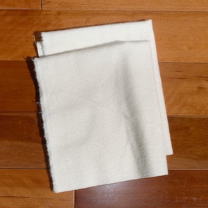 Organic Cotton Flannel Inserts - now with sewn sides -four enclosed