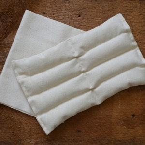 Organic Cotton Castor Oil Pack & Flaxseed Heat Pad-Cotton Flannel Inserts-now with sewn sides Made in Maine image 5