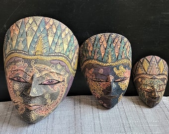 Batik Fabric Masks Set of 3