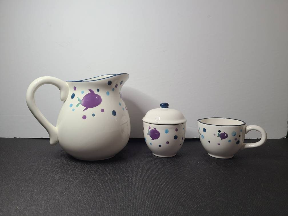 Over and Back Indoor Outfitters 52 oz. Jug Creamer and Lidded Etsy