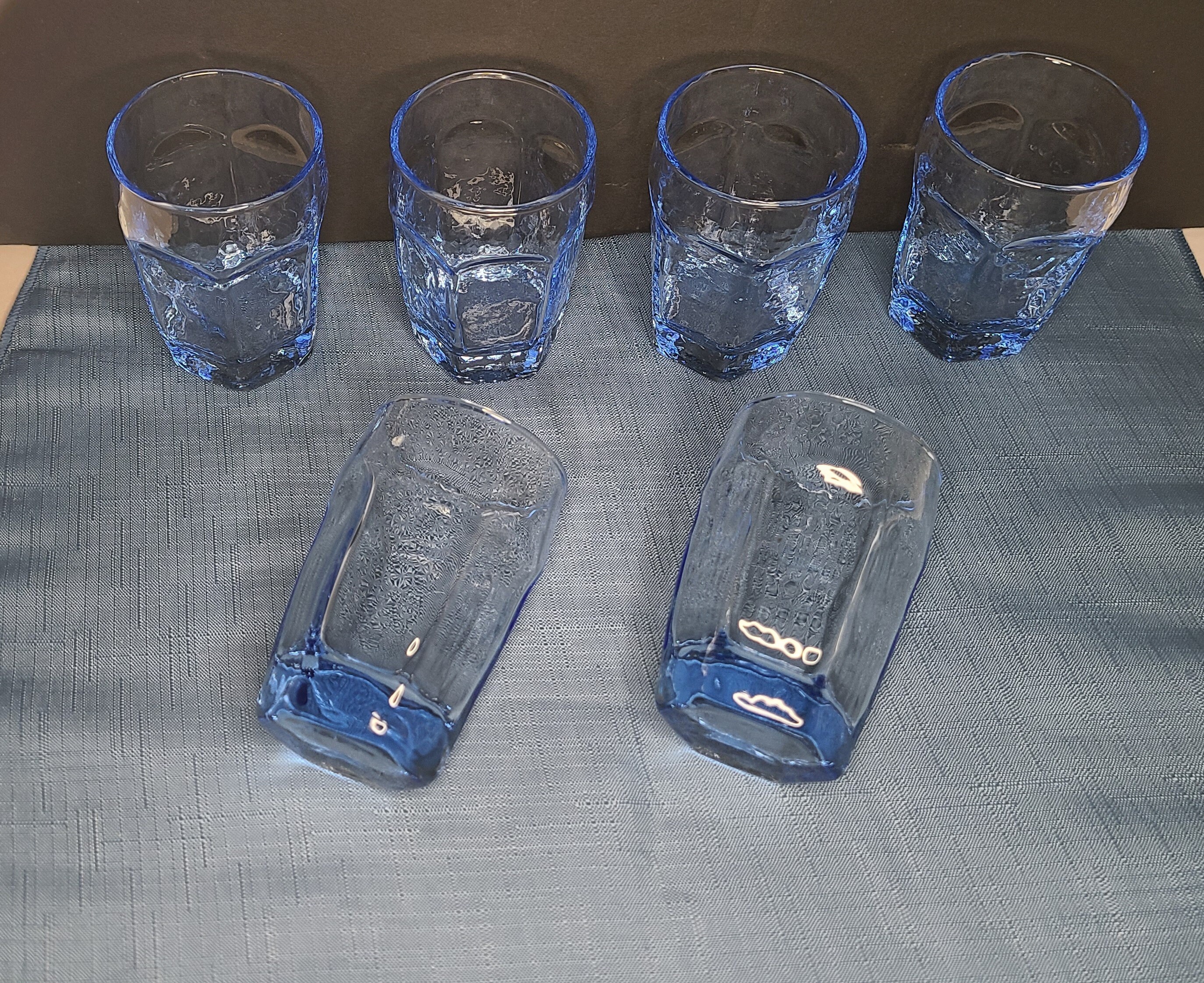 Libbey 4 oz. Juice Glasses Set of 6 in Chivalry Blue Patterned Etsy