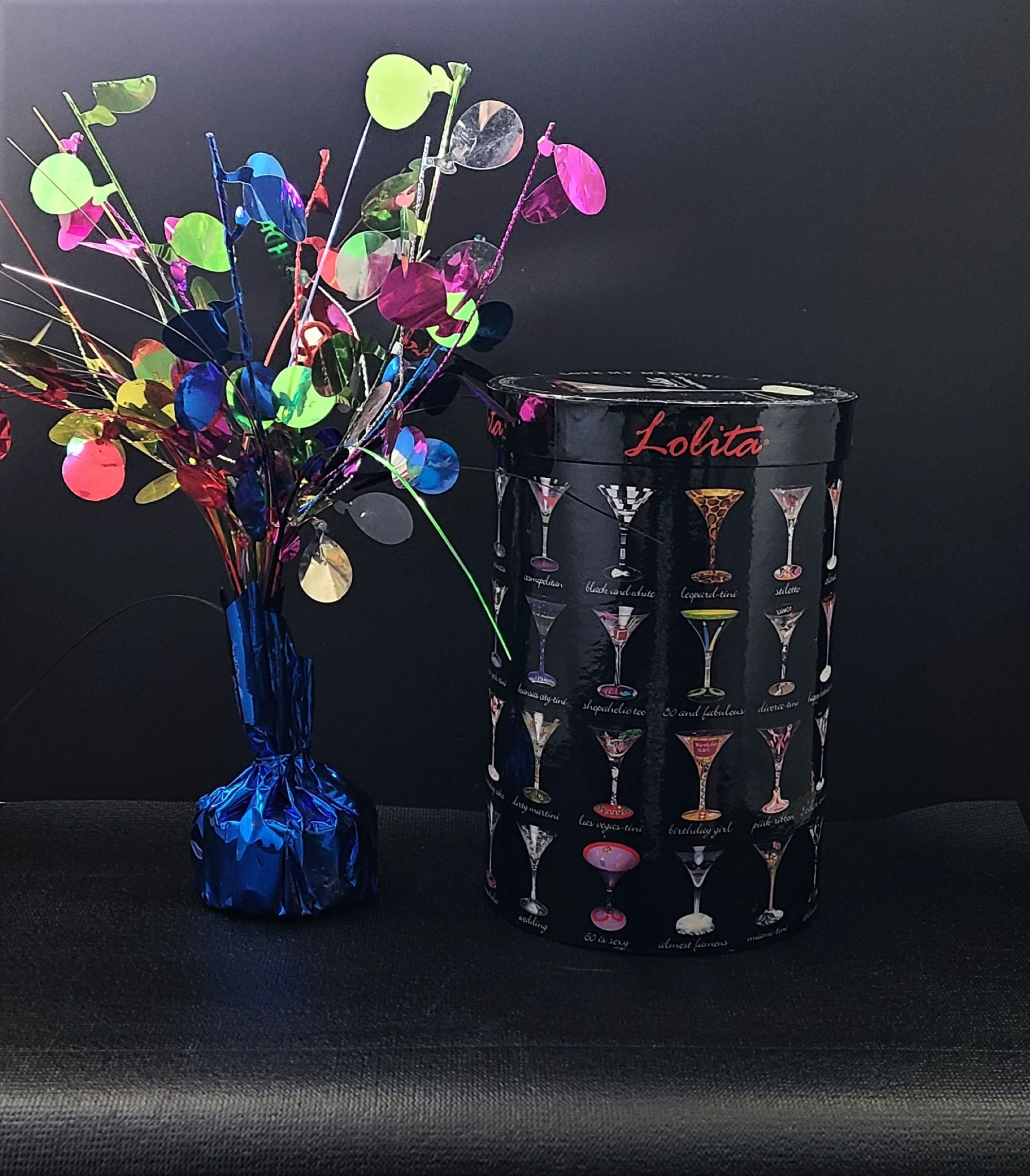 Lolita Love My Martini Glass Hand Painted Happy Birthday-Tini Gaeltag Keltika