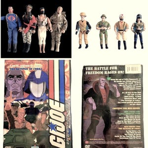 Vintage Collection Lanard Military and GI Joe Action Figures with DVD Mini Series GI Joe