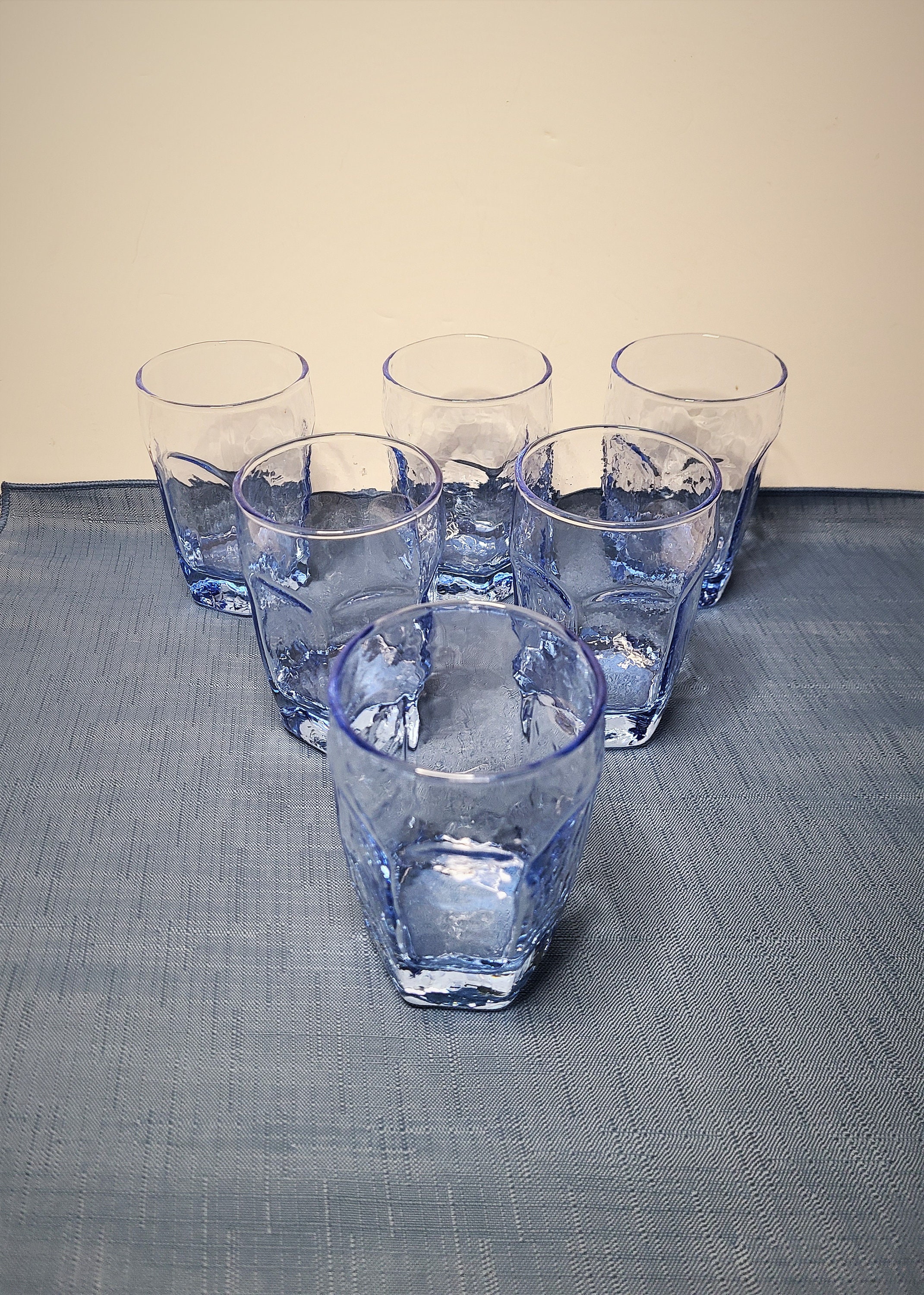 Libbey 4 oz. Juice Glasses Set of 6 in Chivalry Blue Patterned Etsy