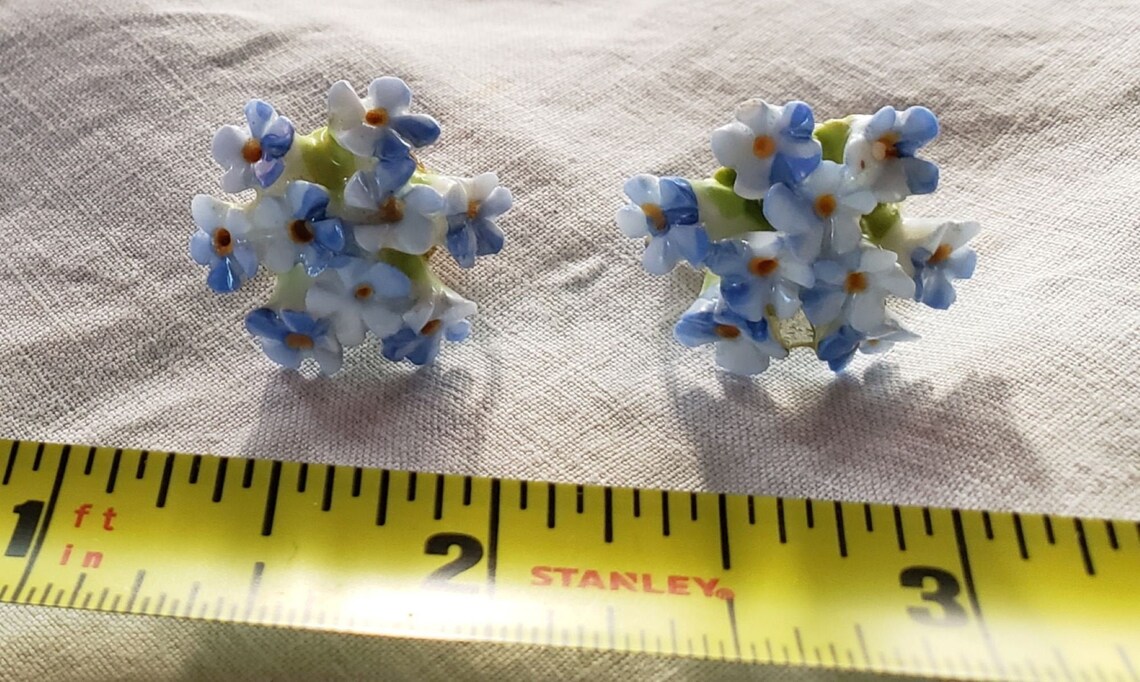 Denton England bone china me not flowers Etsy