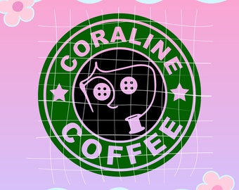 Coraline Coffee Logo SVG PNG JPG