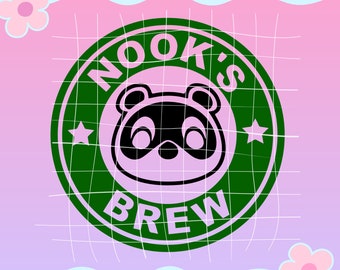 Nook's Brew Coffee Logo SVG PNG JPG