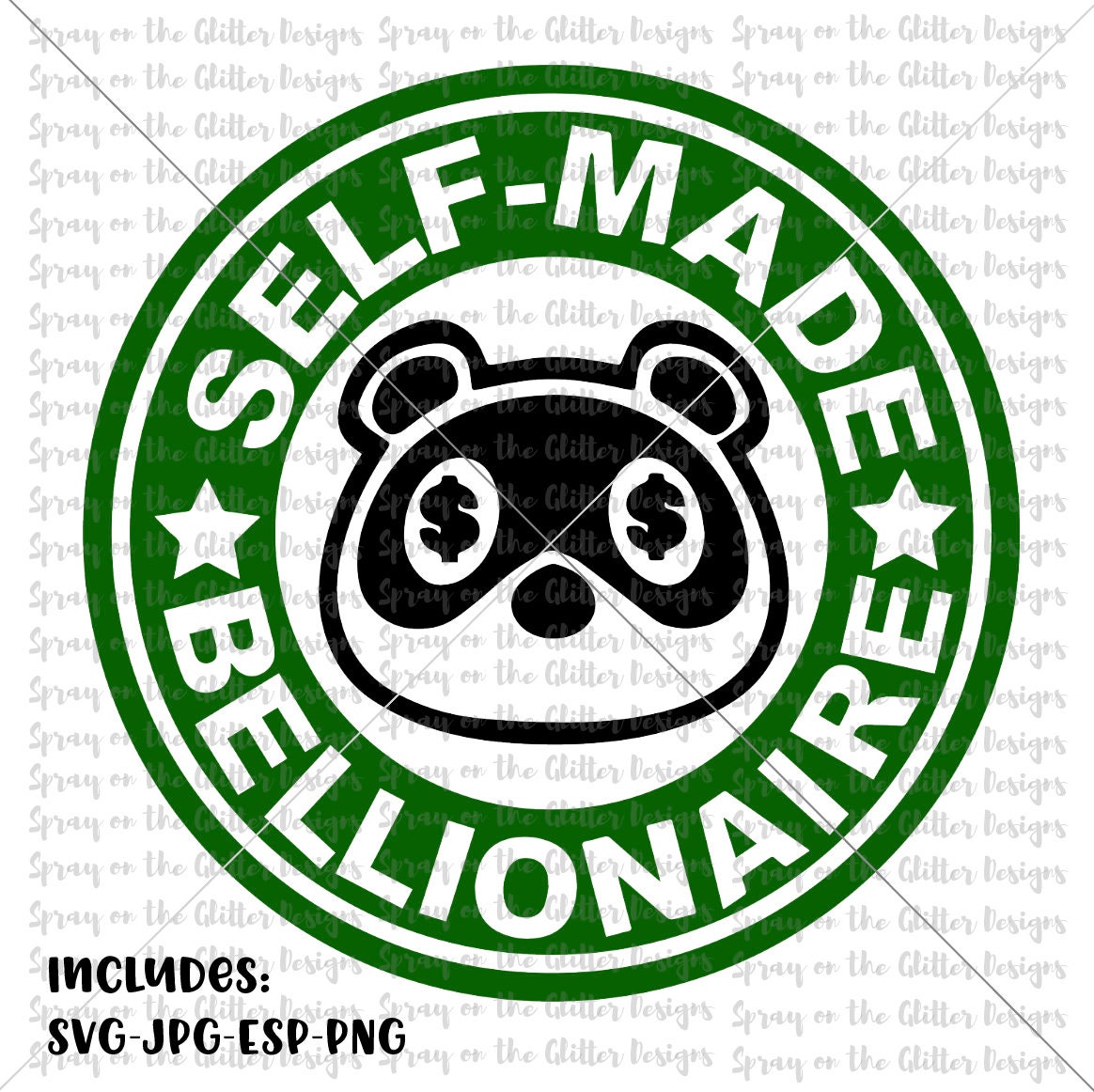 Download Self Made Bellionaire Tom Nook Coffee Logo Svg Png Jpg Etsy