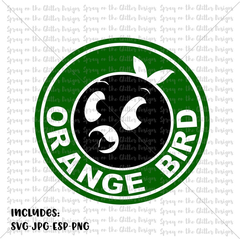 Orange Bird Coffee Logo Svg Png Jpg Clip Art Image Files Embellishments Deshpandefoundationindia Org